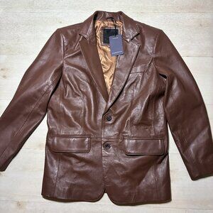 Studio Suits Men's Leather Blazer Size 40R (NWT)
